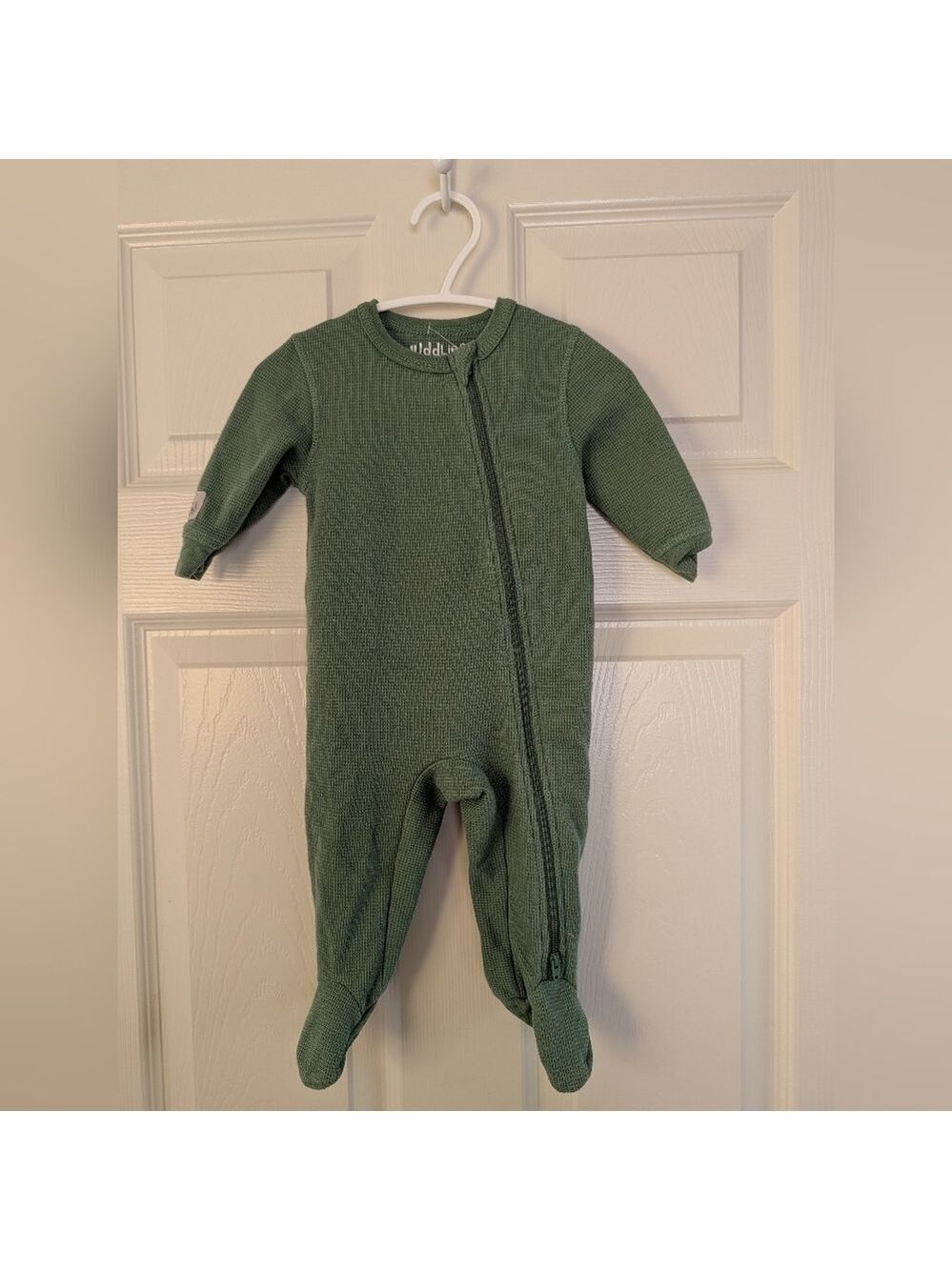 🇨🇦‎ Juddlies Green Waffle Knit Kids Footie
